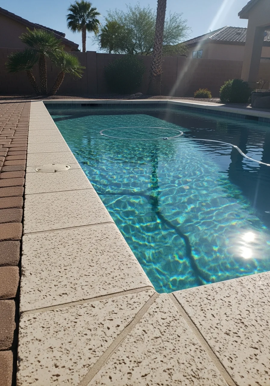 Litchfield Park homeowner and professional service provider in front of well-maintained property.
